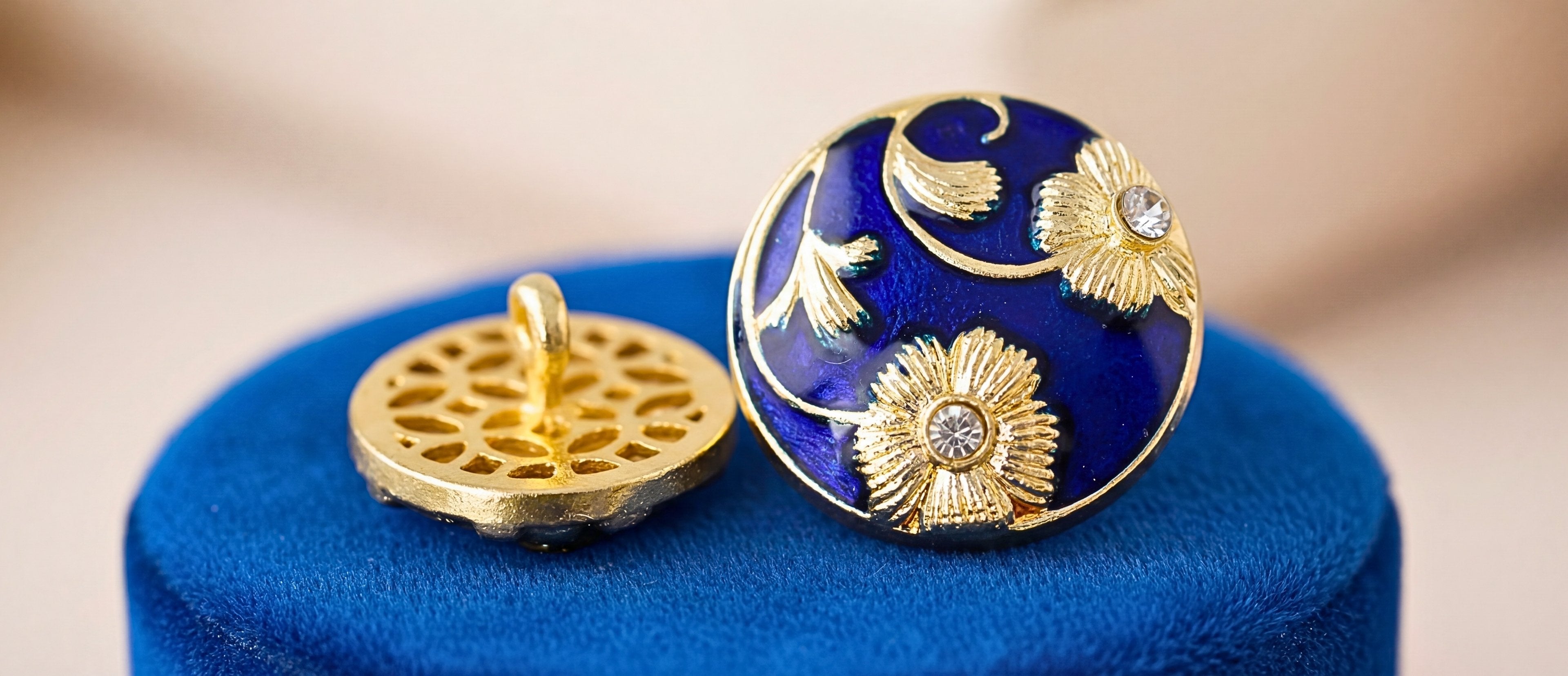 Designer Meenakari Buttons – Bandhgala & Sherwani Accessories
