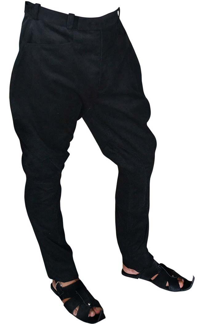 Men | Women black corduroy horse riding pants