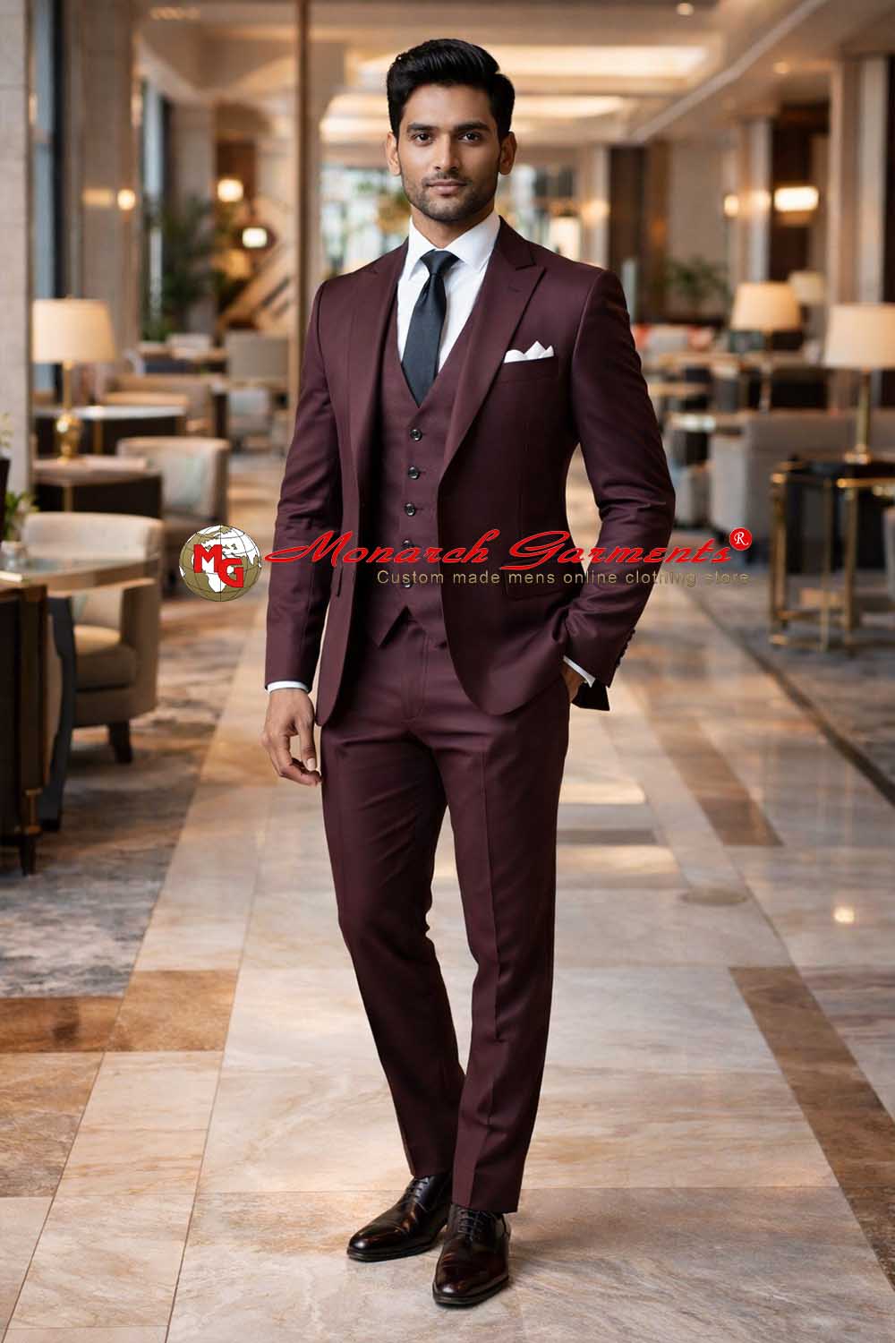 wine-3-piece-slim-fit-wedding-reception-suit-men